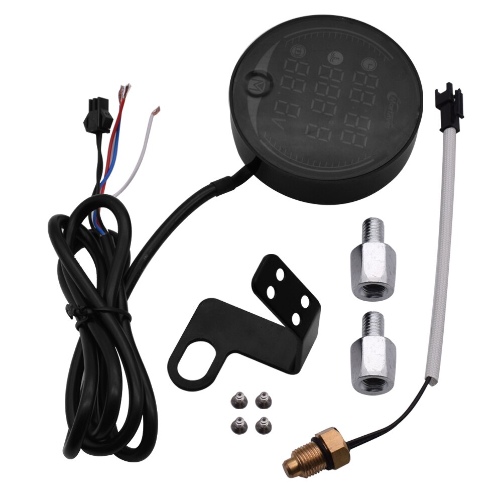 Motorcycle Meter Voltage Display Waterproof Voltage Meter Thermometer Clock 3in1 For Kawasaki KLX250 KDX125 KDX250 klx 250