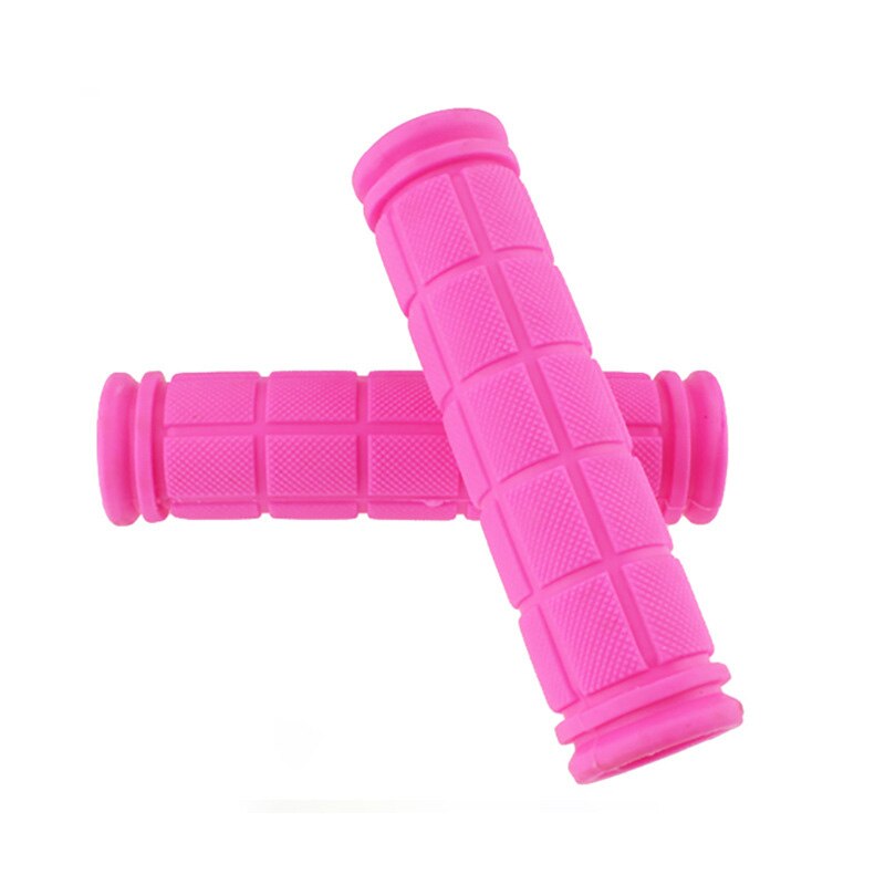 1 par de empuñaduras de manillar de bicicleta antideslizantes, empuñaduras de manillar de bicicleta, cubiertas de goma, piñón fijo, BMX, MTB, accesorios para bicicleta de montaña: Rosa