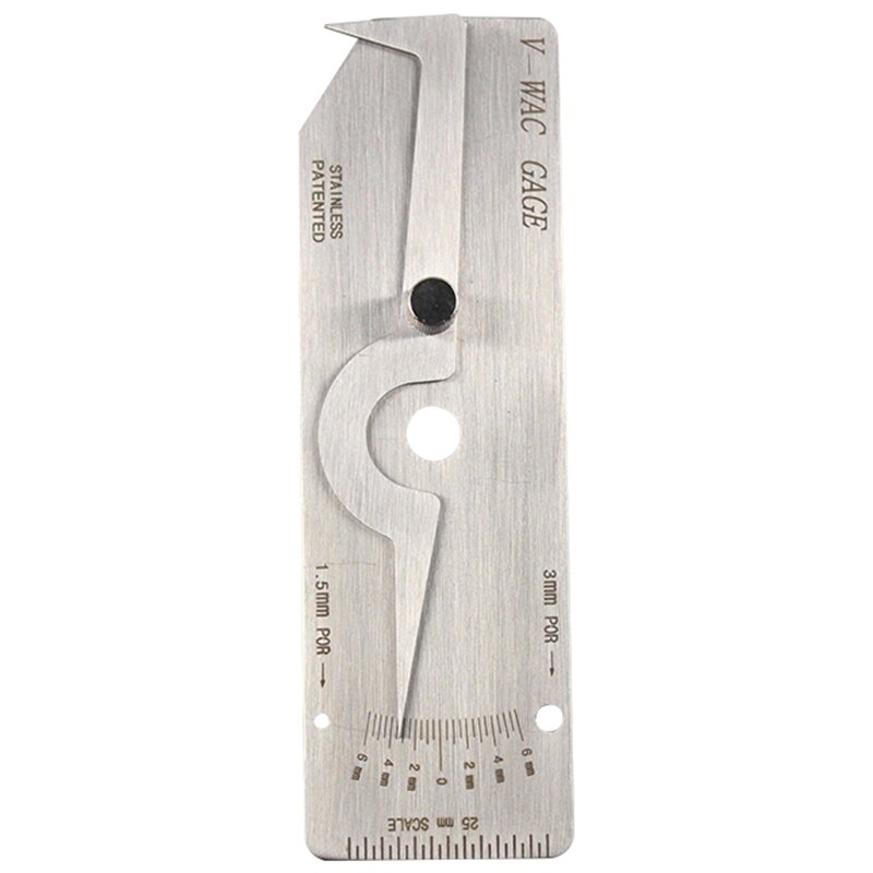 6Pcs Welding Gauge Weld Inspection Gauge Weld Seam / Round Corner / Crown Test Size Ruler Angle Measurement Kit Combination