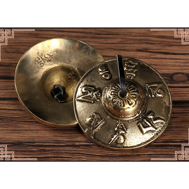 Tybetańskie talerze Tingsha medytacja dzwony 6.5 cm medytacja dzwonki, medytacja joga dzwon na instrument perkusyjny