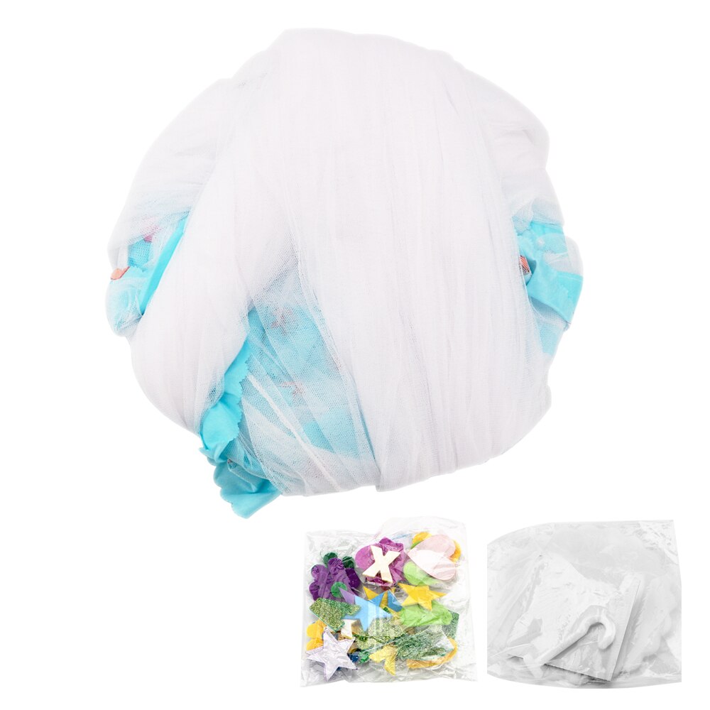 Lace Bed Canopy Dome Bed Netting Canopy Dome hanging mosquito net Girls Room Decor Easy to Install Kids Baby Bedding: white