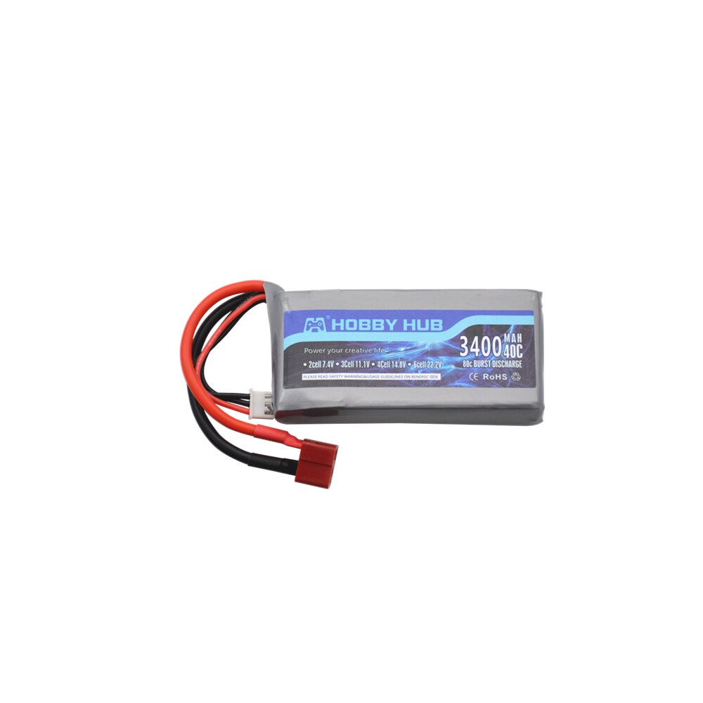 7.4v 3400mah Lipo Battery For Wltoys 12428 12423 RC Four-wheel RC Vehicle Car 2700mAh 7.4v Battery Feiyue 03 Q39 RC Part charger: Green