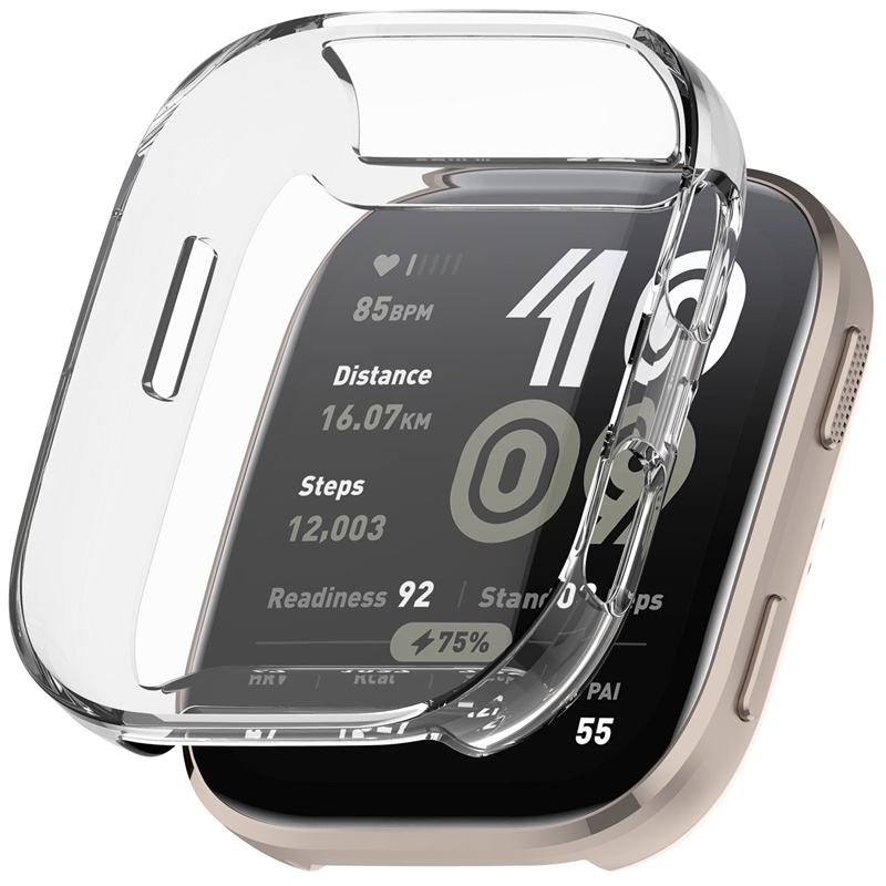 Silicone Case Glass For Amazfit Bip 6 Full TPU Screen Protector Bumper for Huawei Amazfit Bip6 Bip 6 Cover Shell Accessories: WHITE