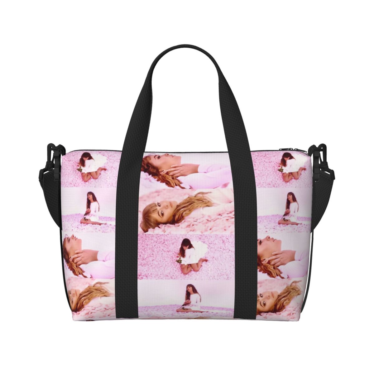 Brugerdefineret skønhed aitanas tote taske til kvinder stor kapacitet spansk sanger gym strand rejsetasker: Klar