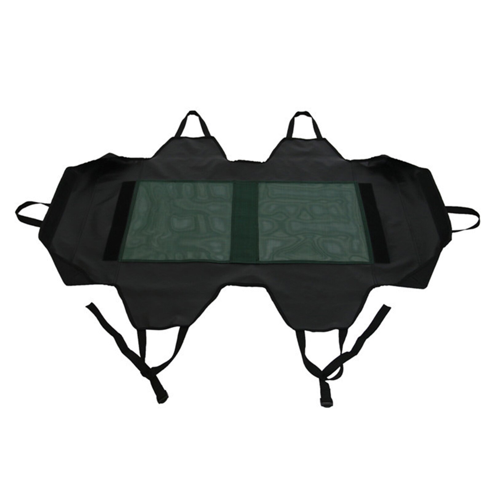 Opvouwbaar bed voor huisdieren, binnen, wasbaar, kampeerhuis, hond, kat, vervangende onderdelen, draagbaar, ademend, oxford-doek, buiten, zomer: Zwart / S