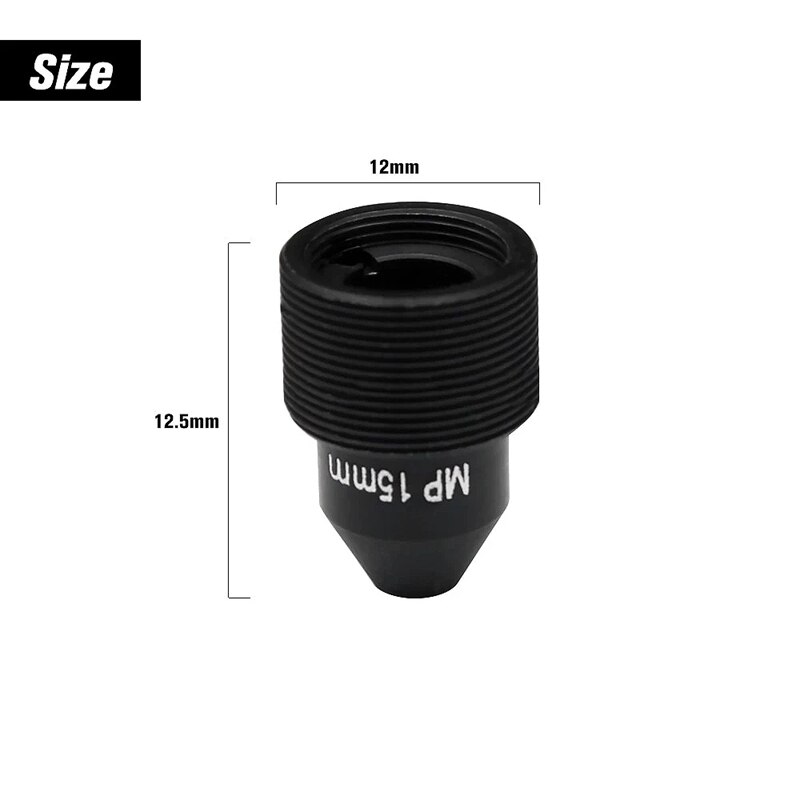 HD 2.0 Megapixel Pinhole Lens M12 CCTV MTV Board 15Mm Lens 1/2.7 Inch Aperture F1.6 28.3 Degree for Security Cameras