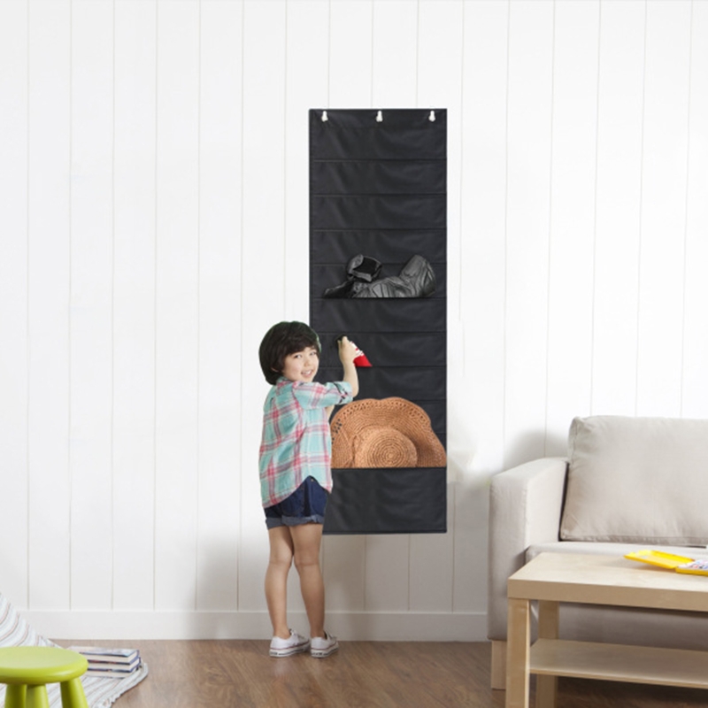 Durable Organization Pocket Wall Hanging File Organizer Folder for Office School Large Capacity Storage Bag 10 Pockets