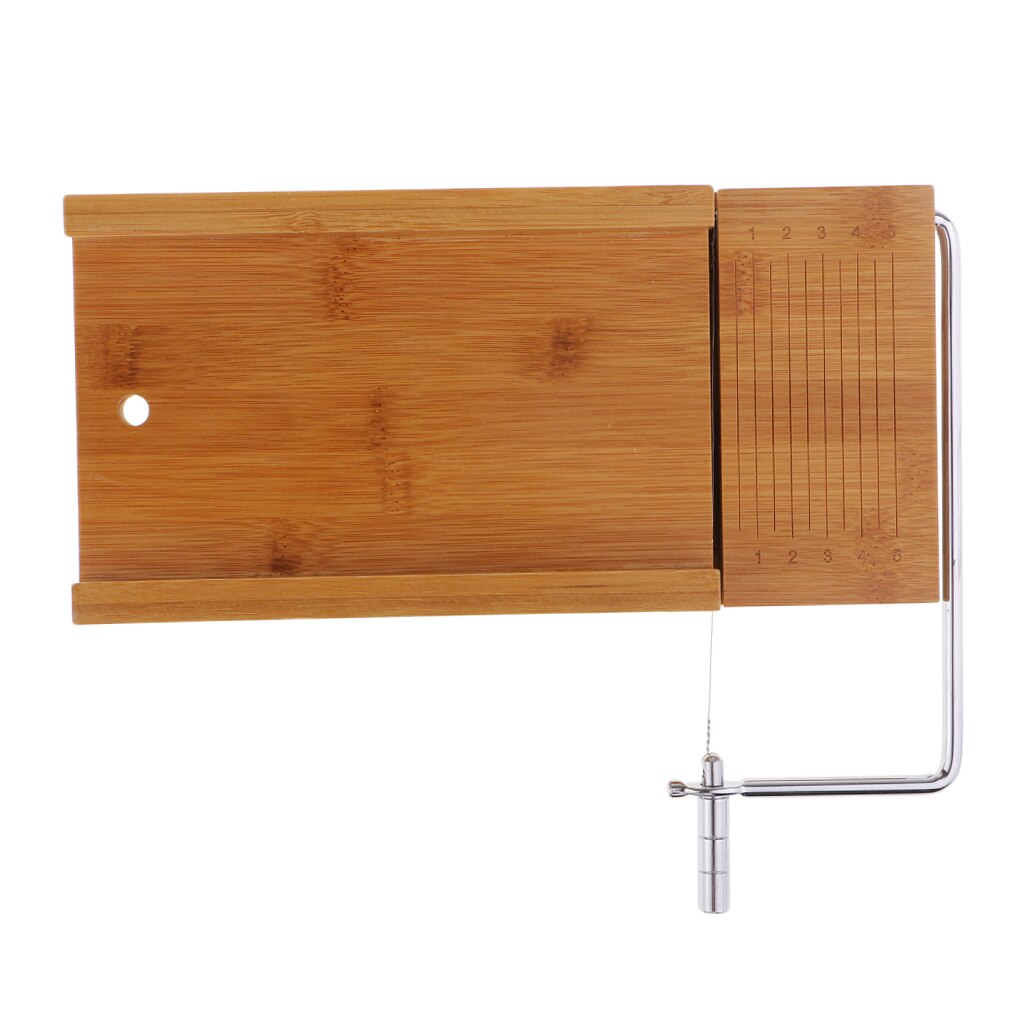 Wooden Stainless Steel Soap Cutter Soap Making Cutting Tool With Wire Slicer