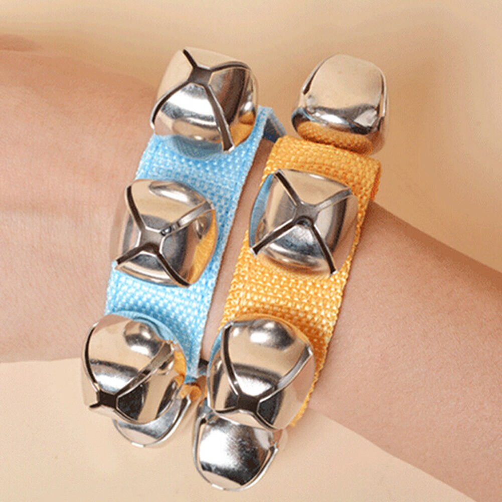 Baby Infant Kids Hand Wrist Bell Ring Rattle Education Musical Bracelet Toy