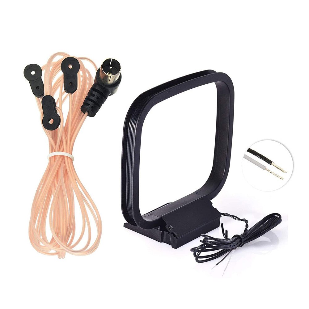 Eightwood FM Radio Antenna+ AM Loop Antenna for Denon Pioneer Onkyo Yamaha Marantz AV Audio Vedio Home Theater Receiver Tuner