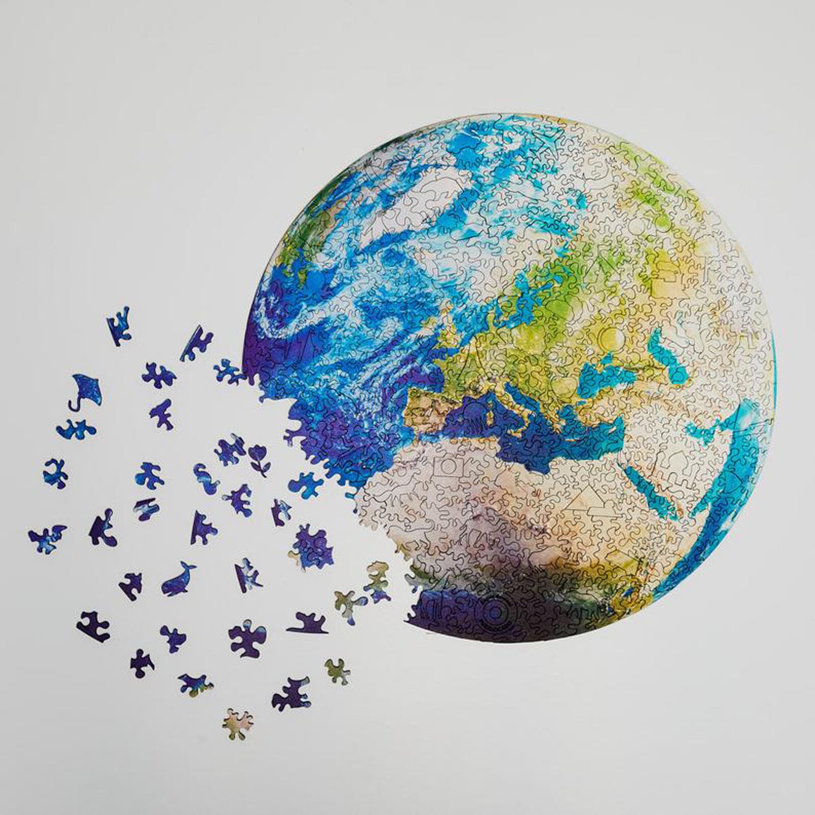 1000 Stuks Legpuzzels Educatief Speelgoed Landschap Kinderen Voor Volwassenen Puzzel Ronde Space Stars Game Speelgoed Aarde Maan A3Y6