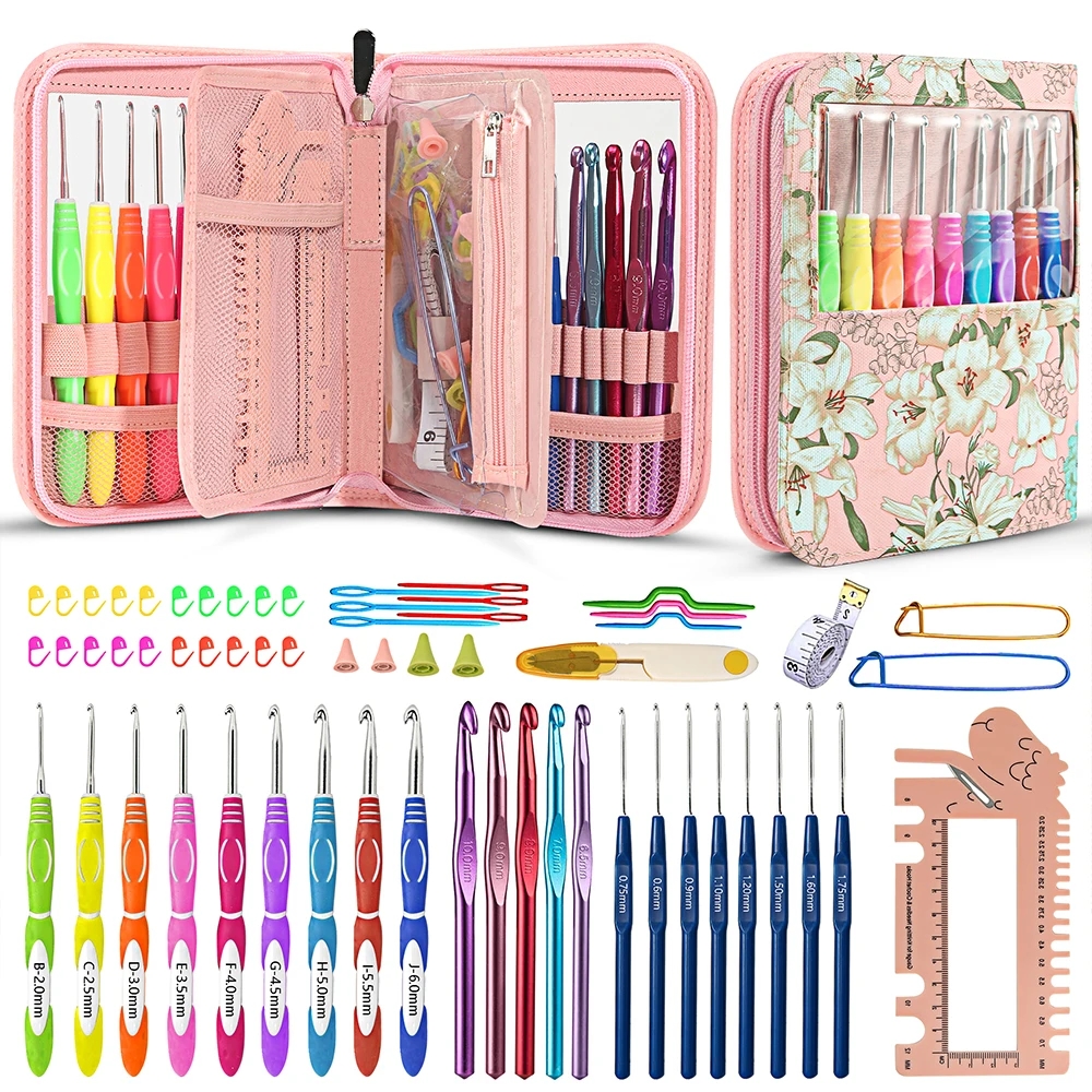 Kit de crochet pour débutants et adultes, kits de crochet pour débutants, aiguilles à tricoter pour enfants et plus un kit pour débutants plus idéal: kaki foncé