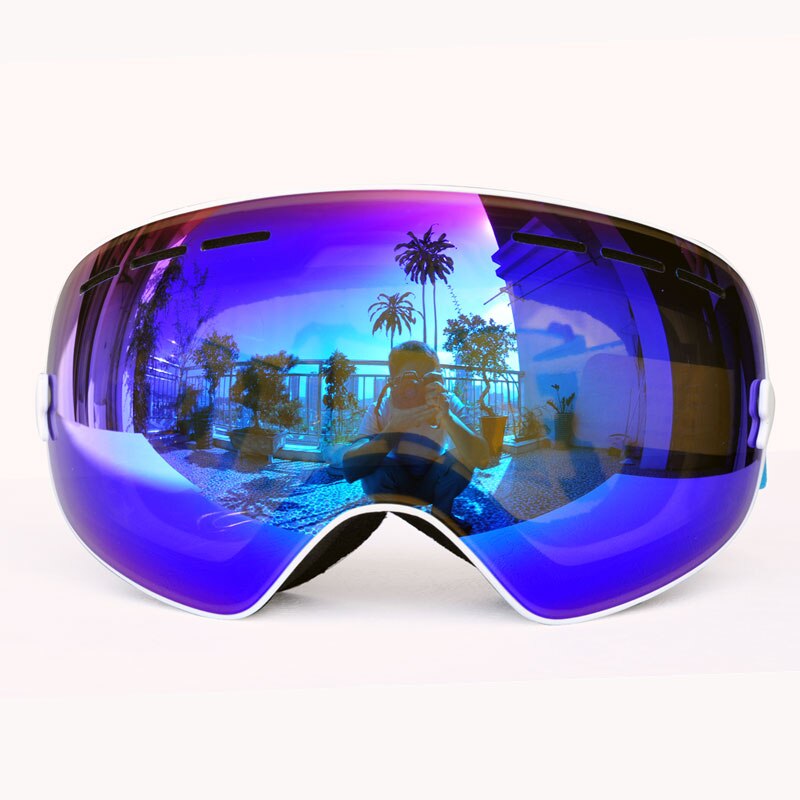 GOG-3100 Doppel schichten UV400 Anti-nebel polarisierte Ski brille für männer frauen große Ski maske gläser für skifahren Helm schnee snowboard