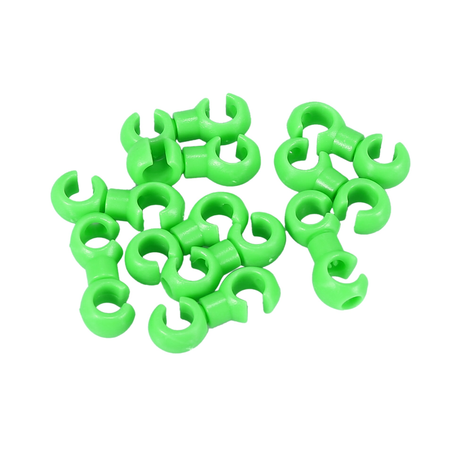 X Autohaux 10/20pcs Bike Brake Cable Clip Clamp Buckle Hose Hook Guide S Style Plastic For Mountain Bike Road Bicycle: Green 20pcs