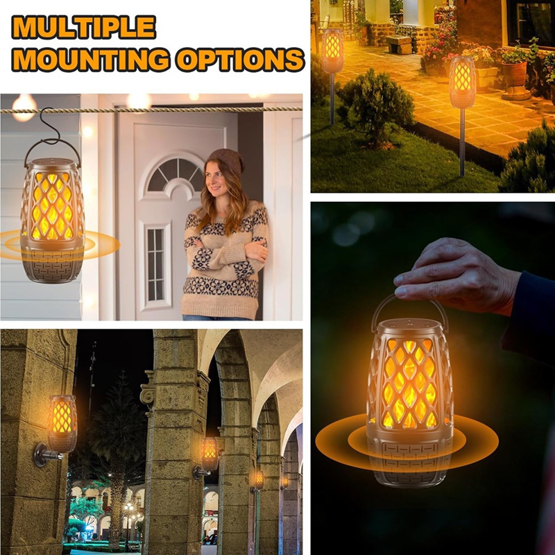 Utomhushögtalare med bluetooth, vattentäta utomhushögtalare med bluetooth för uteplats, utomhushögtalare med multisynkroniseringslampor