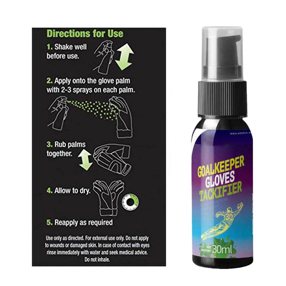 Guanto da portiere da 30ML spray per impugnatura da calcio per guanti da portiere colla per guanti di ricambio per baseball adesiva avanzata antiscivolo