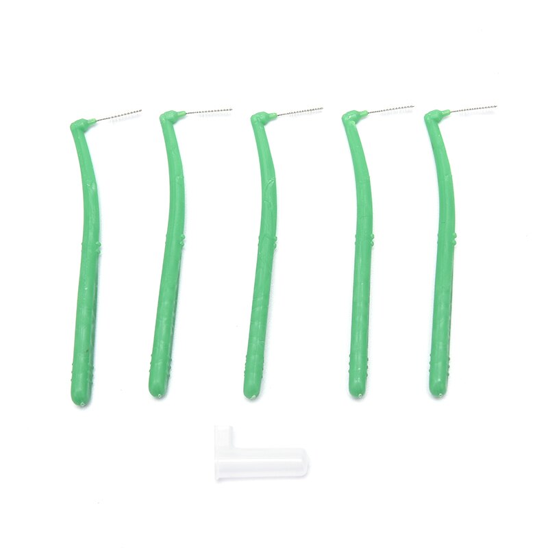5Pcs/8Pcs Adults Interdental Brush Clean Between Teeth Dental Floss Pick Push-pull Toothpick Cleaning Dental Brushes Teeth Care