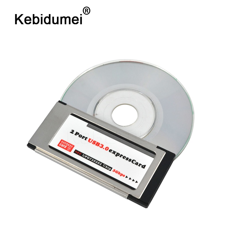 Kebidumei-Tarjeta PCI Express a 2 puertos, adaptador USB 3,0, tarjeta expressCard de 34mm, convertidor de tarjeta Express para ordenador portátil