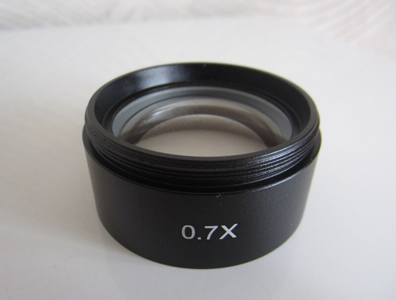 0.3X 0.7X 0.75X 0.5X 1X 1.5X 2X accessoires de Microscope stéréo Aux Barlow accessoire auxiliaire AUX objectif objectif verre M48 * 0.75: 0.7X