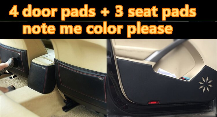 Car pads front rear door Seat Anti-kick mat Accessories For SUBARU Forester Legacy Outback XV BM BR BN BS SH SJ