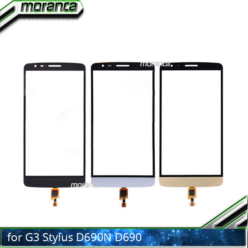 5.5 ''D690 berühren Panal für LG G3 Stift D690N D690 Touchscreen Digitizer Sensor Vorderseite Glas Objektiv-Tafel Schwarz weiß Ersatz