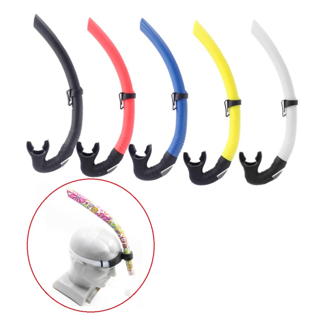 ABS Scuba Diving Nuoto Centro Snorkel Silicone Tubo di Respirazione Boccaglio