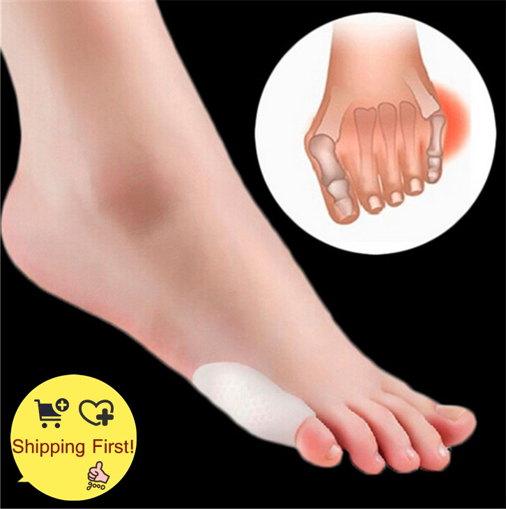 manchon d'orteil avec petit pouce Silicone Gel épandeur d'orteil griffe marteau Bunion Hallux Valgus haut talon soulagement de la douleur coussins