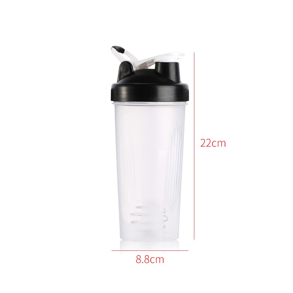 Shaker flaske valleproteinpulver blandingsflaske sports ernæring protein shaker fitness vandflaske