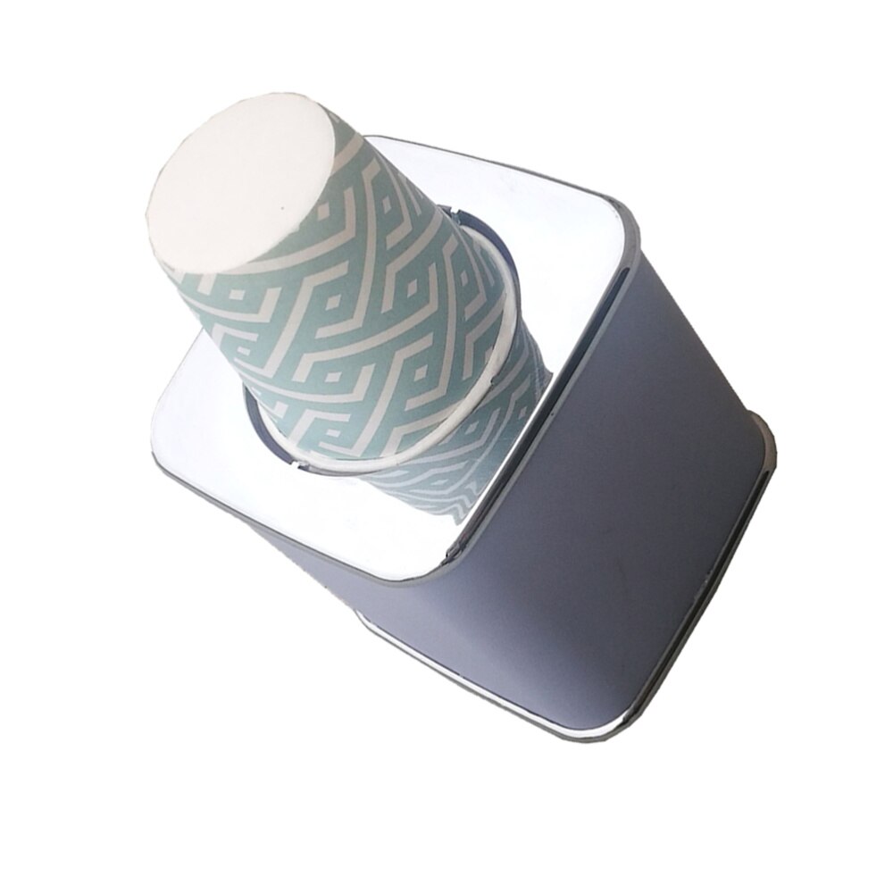 Disposable Water Cup Dispenser Paper Cup Dispenser Type Beverage Cup Holder with 20PCS Cup (Random Pattern Cup)