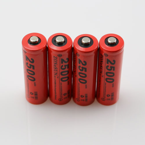 In 2500 mah 1.2 v vijf aa ni mh oplaadbare batterij 5 camera batterij scheerapparaat oplaadbare ion cell