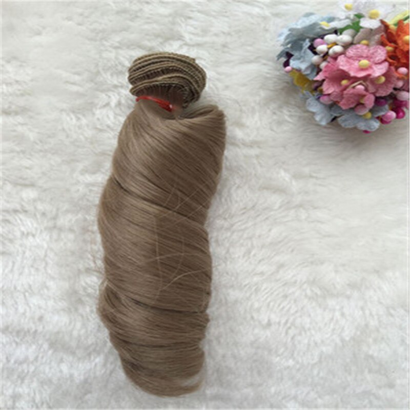 15*100cm Extension Doll Wigs Hair Toy Natural Color Curly Doll Hair for Dolls Wigs Accessories Handmade Clothing Doll Wigs: J