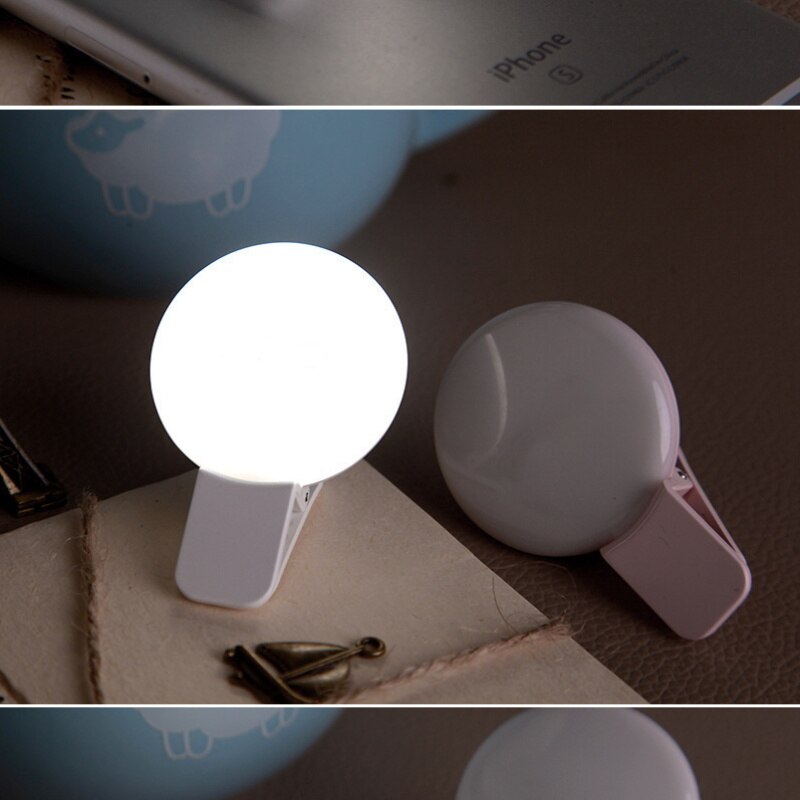 Selfie Ring Licht Für Fotografie praktisch objektiv Selfie Ring Licht Wiederaufladbare 9 LED Dimmbare Clip Mini Lichter Kamera Telefon