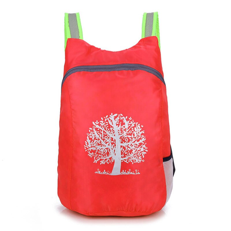 Sac à dos pliant Ultra léger pour hommes et femmes, sac à dos d'extérieur, Portable pour voyage, randonnée,: Rouge couleur