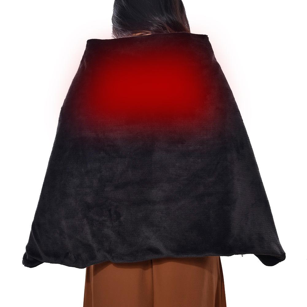 160*60CM USB Heating Shawl 3-speed Timing Thermostat Blanket USB Electric Shawl TV Blanket Warm Flannel Blankets Cover Blanket