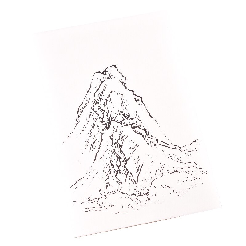 126 Sheets Landscape Painting Album Tracing Drawing Manuscript Ripe Rice Paper Drawing for Beginners Watercolor Chinese Painting