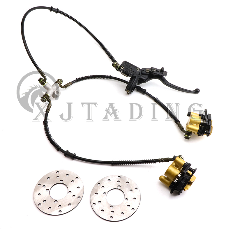 Hydraulische scheibenbremsanlage mit bremssattel, hauptbremszylinder und bremsscheibe für atv, go-kart, buggy und quad ( 50cc-250cc stück): Grün