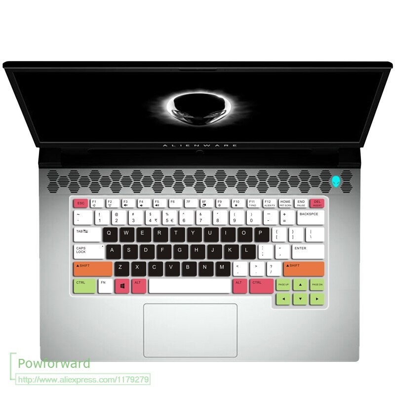 Silikon Tastatur Abdeckung schutz haut Für Dell Alienware M15 R2 OLED 15.6 ''/Dell Alienware M17 R2 17.3'': M15 R2 candyblack