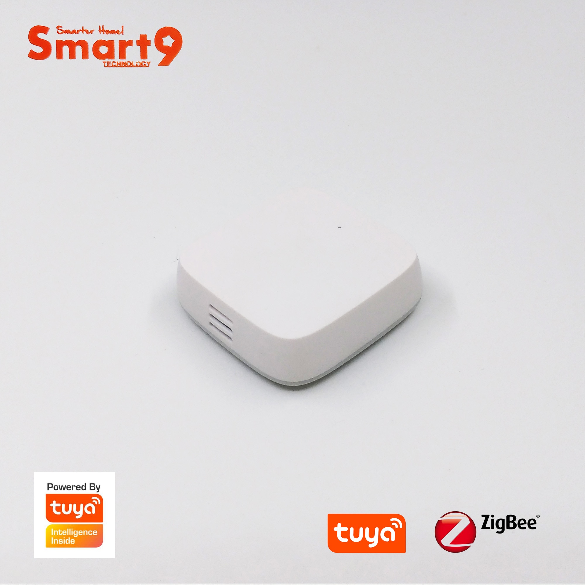 Smart9 ZigBee Sensor de temperatura y humedad que funciona con TuYa ZigBee Hub, Smart Life App Control remoto alimentado por TuYa