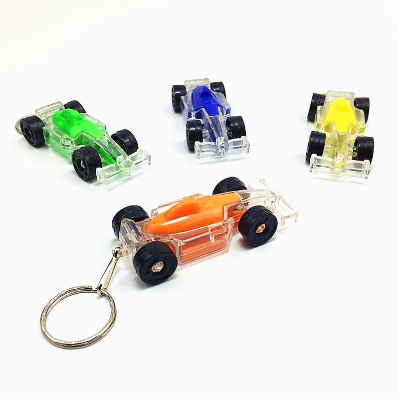 Mini llavero de carreras con luz LED, juguetes, favorece a los niños juguete para bolso de artilugios colgante