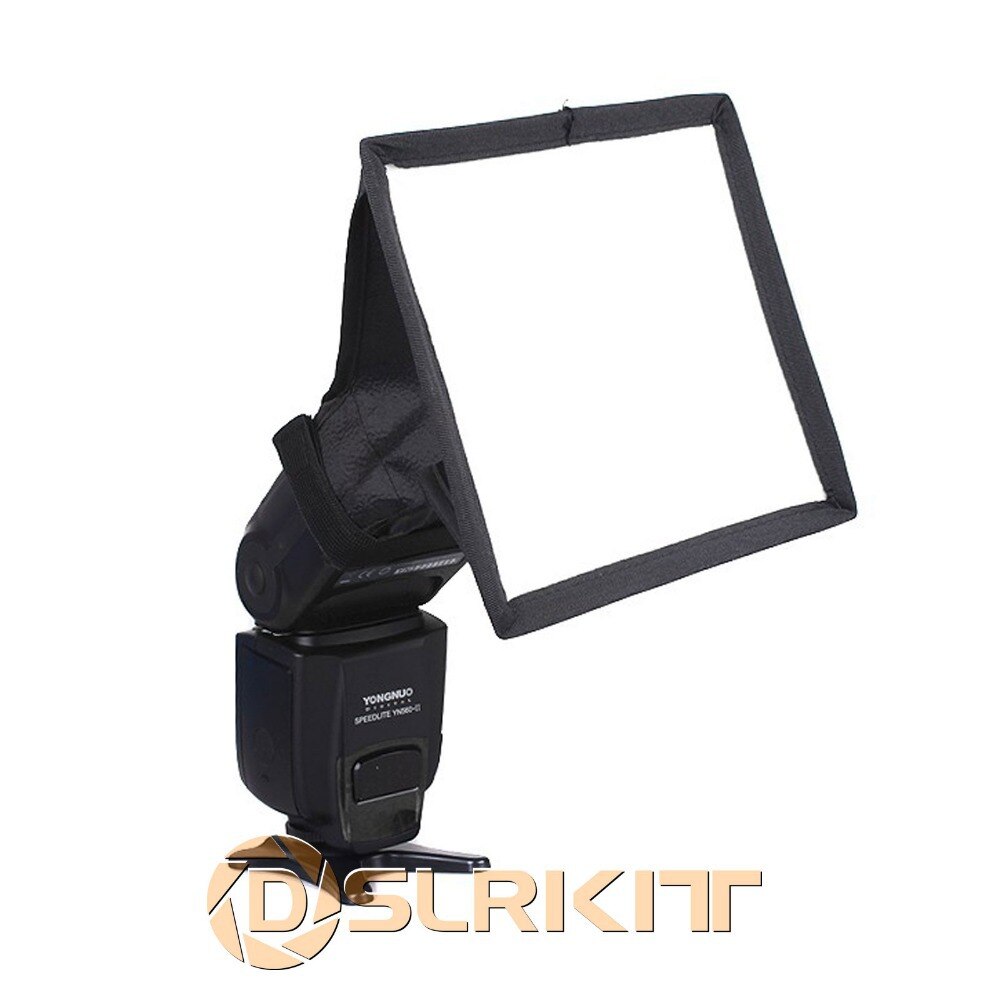 DSLRKIT Draagbare 15x17 cm Flash Diffuser Mini Flash Softbox voor Canon Nikon Pentax Sony