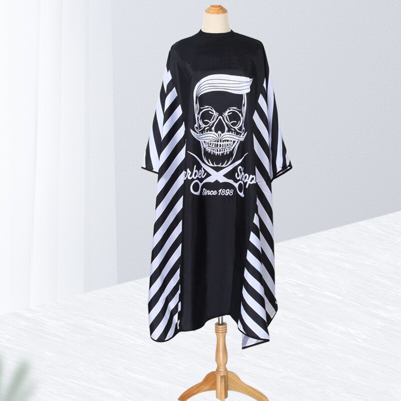 Cape de Coiffeur , Style Rétro pour Salon de coiffure, Accessoire en Tissu Imperméable pour Coupe de Cheveux, Barbe: GRAY