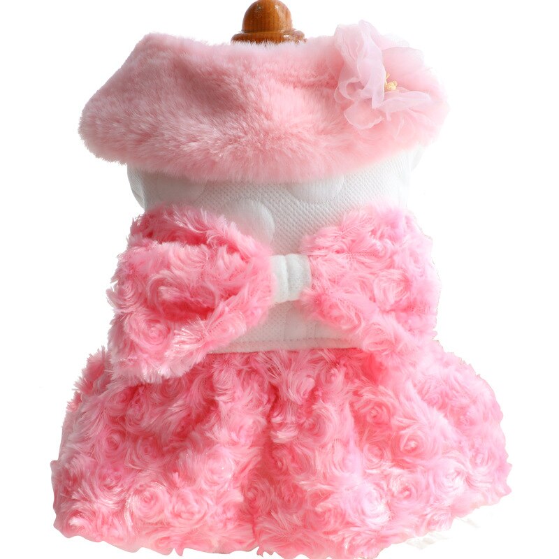 Winter Kat Hond Tutu Rok Chihuahua Yorkshire Pommeren Shih Tzu Maltezer Bichon Poedel Kleine Hond Kleding Jurk Huisdier Kleding: Pink / Xl