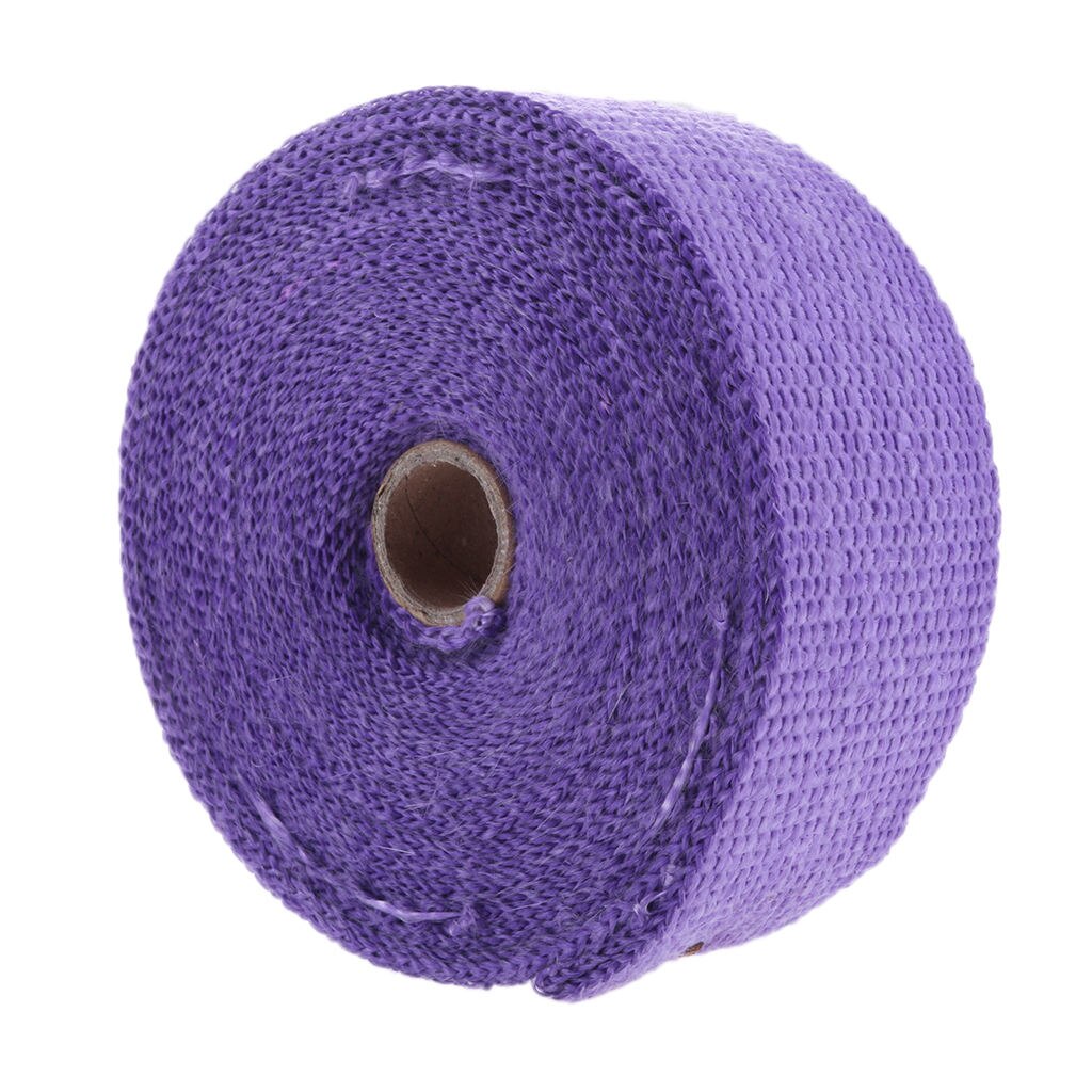 Purple Exhaust Heat Header Wrap Insulating Tape Manifold 10m×50mm