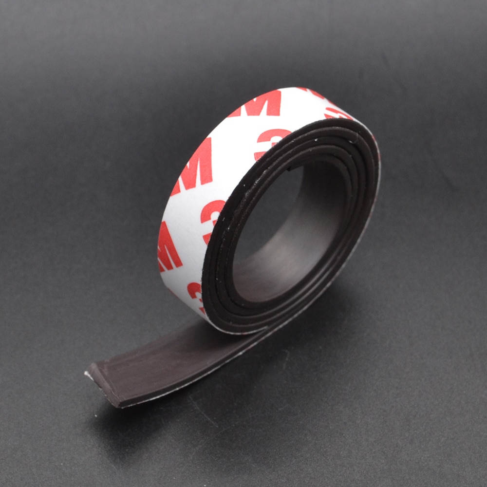 1 Meter 10*1 10*2 12*2 15*1 20*1 30*1 mm self Adhesive Flexible Soft Magnetic Strip Rubber Magnet Tape width 10mm/15mm/30mm
