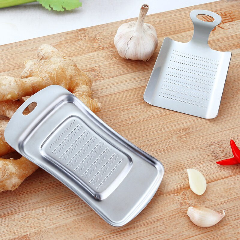 1pc Ginger Garlic Wasabi Grater Crusher Garlic Press Device Chopper Cutter Garlics Peeler Kitchen Tools Stainless Steel