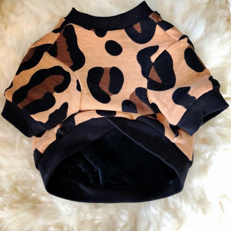 Franse Bulldog Kleding Sexy Luipaard Hond Hoodie T-shirt Pug Kleding Poedel Pommeren Schnauzer Welsh Corgi Kostuum Huisdier Jas