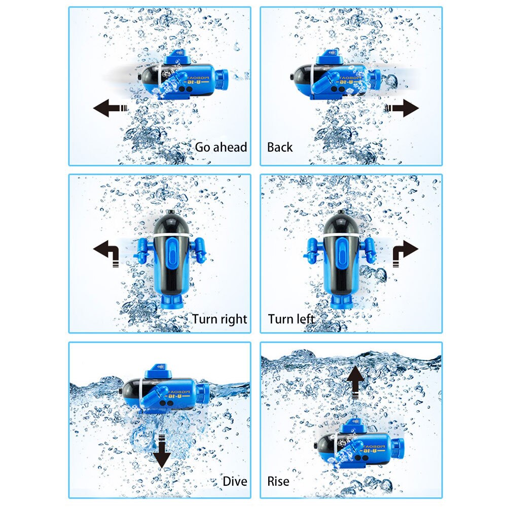 mini Sottomarino di Controllo A Distanza Del Veicolo 4CH Elettronico navata sottotitoli Acqua Giocattolo Impermeabile per le Piscine di Pesce Serbatoio Regalo Dei Capretti