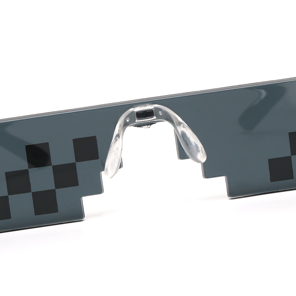 Funny Mosaic Sunglasses, Thug Life Sunglasses, Retro Gamer Robot Sunglasses Birthday Party Cosplay Favors for Men &amp; Women