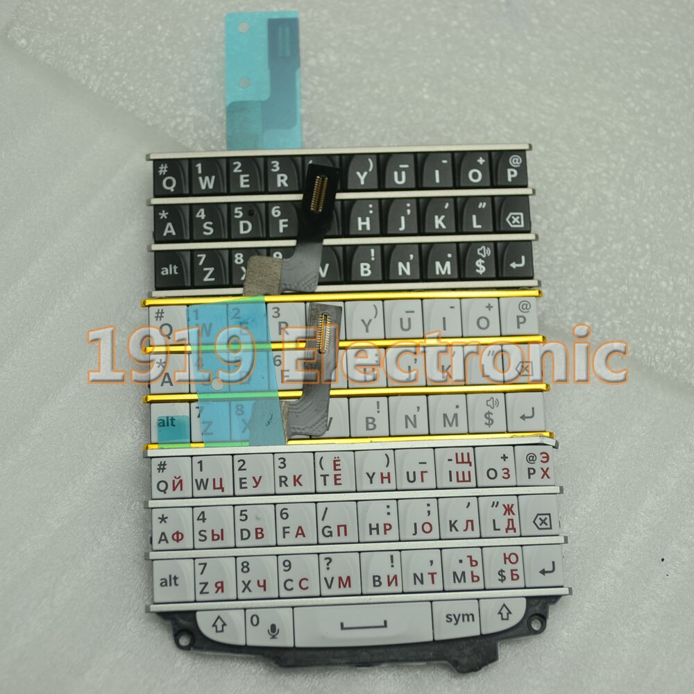 Toetsenbord russisch thais arabisch toetsenbord met flexkabels, reparatieonderdelen voor bb blackberry  q10 toetsenbord + gereedschap