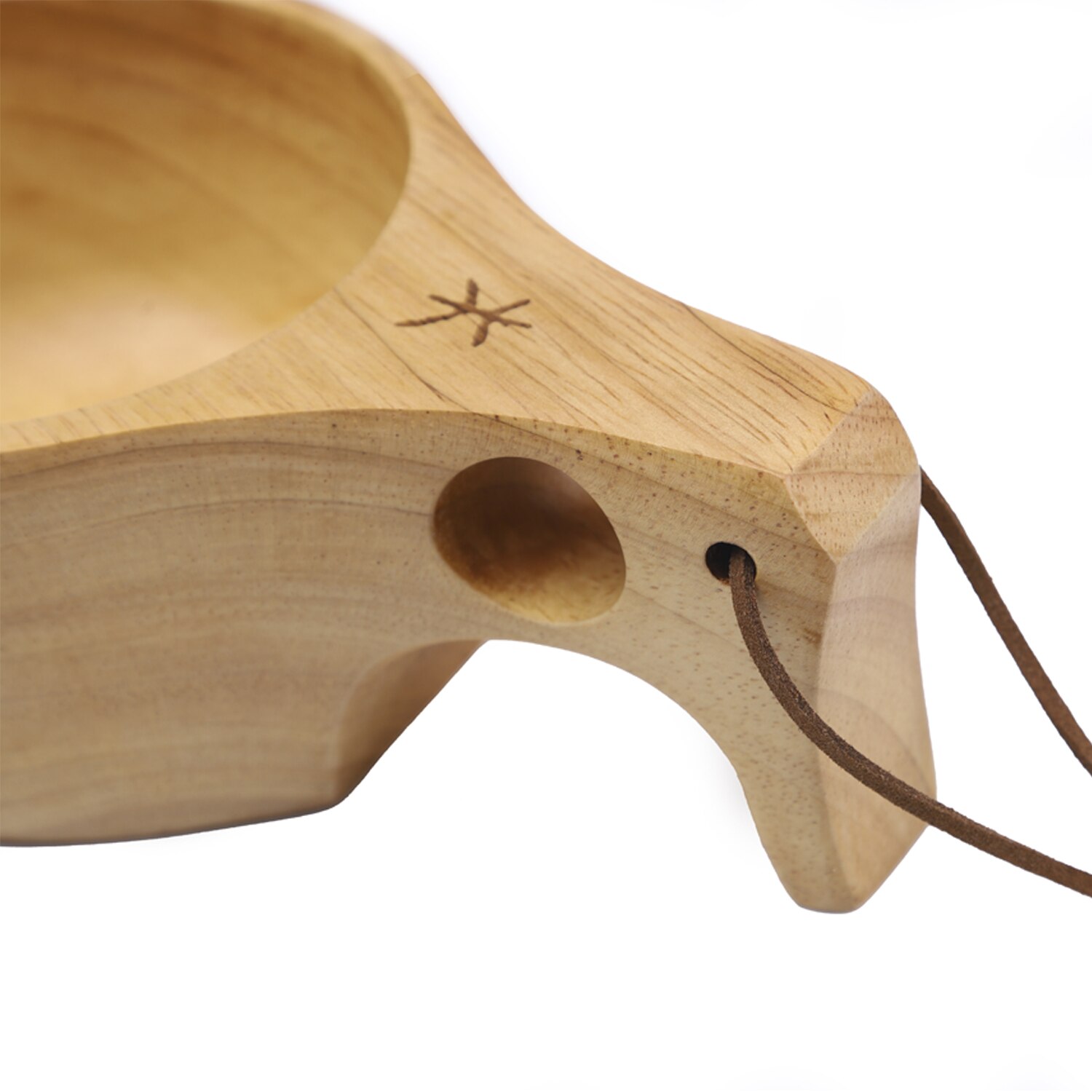 Fire Maple Ancest Bushcraft-taza de madera portátil para té y leche, vaso para beber al aire libre con orificios para acampar, tazas de madera de goma de 300ML